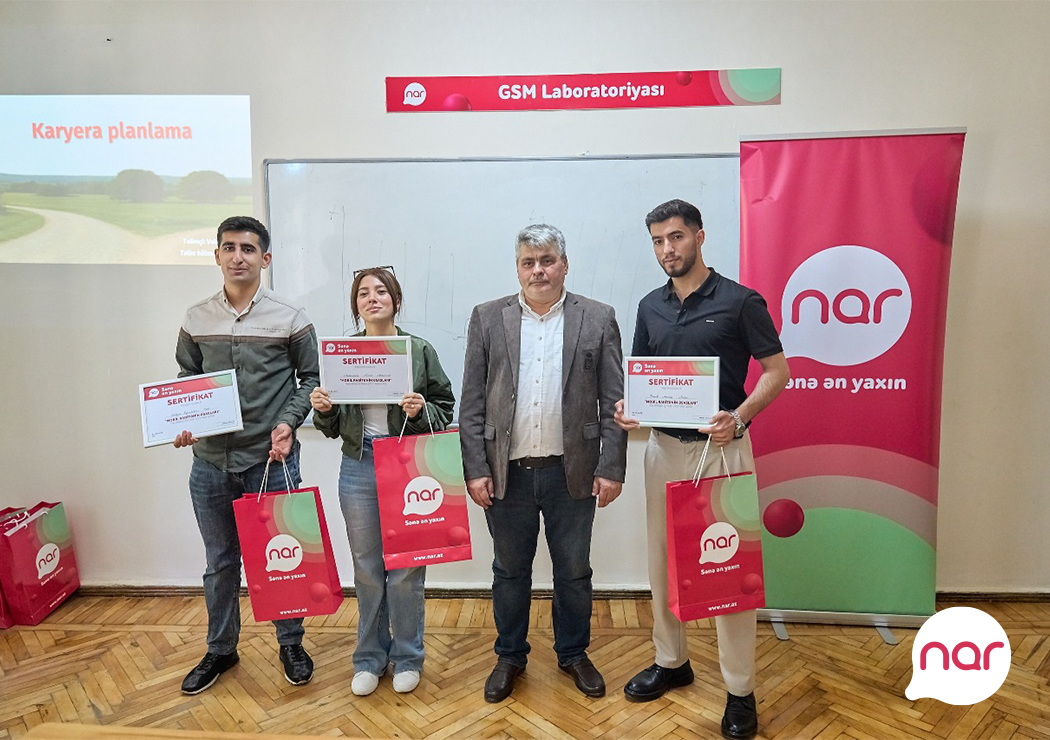 “Nar”ın dəstəyi ilə tələbələr üçün təlimlər keçirildi - FOTOLAR